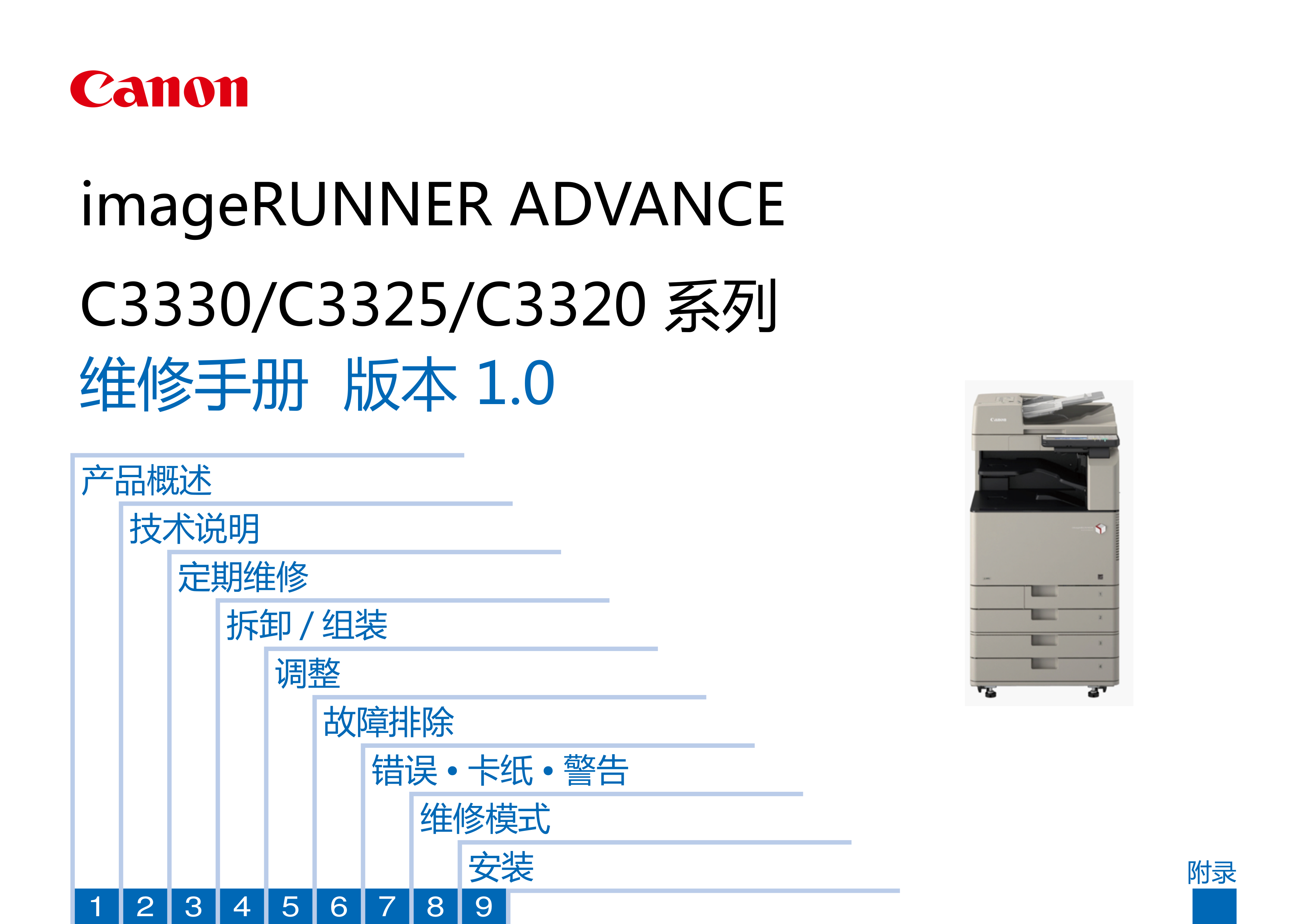 1281佳能 IR ADV C3330 C3325 C3320 维修手册