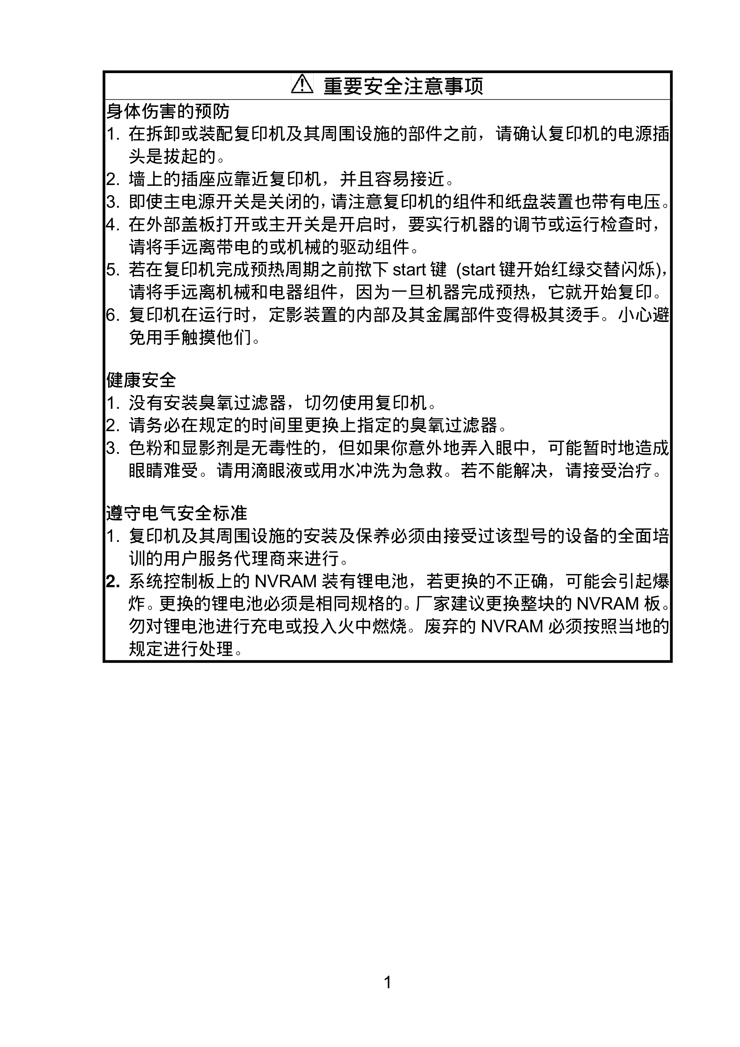 2113理光 AF 1075 2075 维修资料